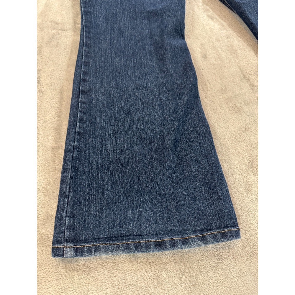 LEI Sophia Hipster Flare Jeans Juniors 17 Blue Bootcut Stretch Dark‎ Wash Denim - Picture 15 of 16